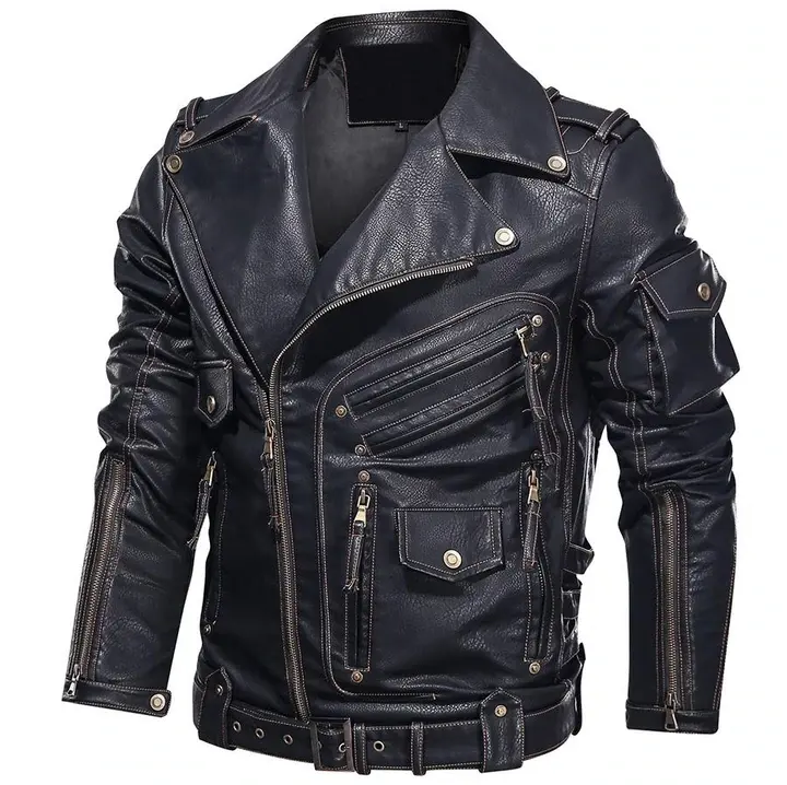 Guardians Of Galaxy Star Lord Chris Pratt Biker Cafe Racer Men's Leather Jacket