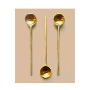 Cuillère à dîner en laiton avec logo personnalisé, design vintage, vaisselle d'hôtel, cuillère à dîner, nouveau design, fabrication artisanale, meilleure qualité - Product Image 5