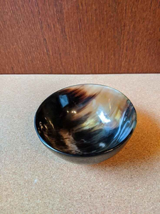 Bol de service en corne naturelle artisanal de haute qualité, poli à la main, style classique indien, écologique par tradebit - Product Image 4