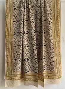 Léger 100% coton traditionnel main bloc imprimé écharpe Jaipur écharpe artisanale Boho Chic fait à la main ethnique doux coton écharpe - Product Image 3