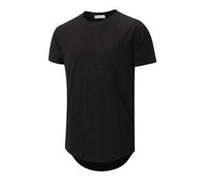 Wholesale Custom Longline <b>TShirt</b> for <b>Men</b> Hip Hop Extra <b>Long</b> Basics Blank Reflective - Product Image 2