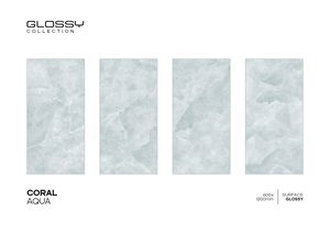 AZULEJOS PORCELANA ACRISTALADOS 600X1200MM CORAL AQUA - Product Image 2