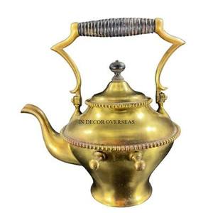 Stylish Fancy Designer Superior Quality Brass Made <b>Tea</b> Pot And <b>Kettle</b> For Serving <b>Tea</b> And Coffee Home & Hotel Kitchen Supplies - Product Image 4