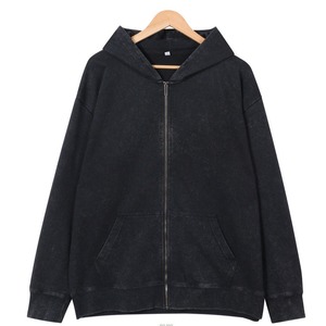 Hoodie Zippé Oversize en Coton Polaire Personnalisé avec Impression Intégrale, Style Streetwear, Coupe Ample, Respirant et Coupe-Vent pour l'Été - Product Image 2