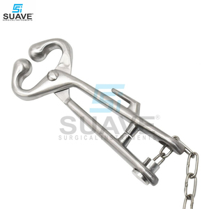 Vente chaude Vétérinaire En Acier Inoxydable Taureau Titulaire Avec Chaîne Pour Animaux Meilleure Vente Taureau Titulaire Par SUAVE SURGICAL INSTRUMENT - Product Image 6