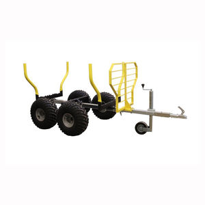 Remolque todoterreno para ATV o UTV con estacas extraíbles y neumáticos anchos para una operación suave en senderos forestales - Product Image 2