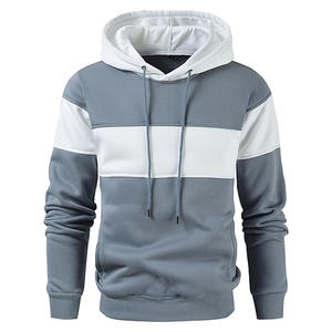 เสื้อฮู้ดดี้และเสื้อสเวตเชิ้ตผู้ชายสำหรับฤดูหนาว ผ้าถักเนื้อแน่น บริการ OEM คอเสื้อแบบมีฮู้ดพร้อมโลโก้ด้านหน้า เสื้อฮู้ดดี้และเสื้อสเวตเชิ้ตผู้ชาย - Product Image 5