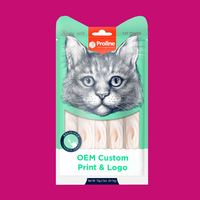 Bolsa Mylar con Cierre Antihumedad, Fondo Plano, PET/AL/PA/PE, para Envasado de Alimentos para Perros y Gatos, Impresión por Grabado, Venta al Por Mayor, OEM, Perfecta