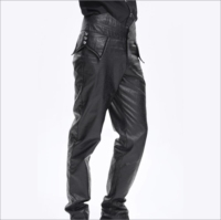 Pantalones Cargo de Mezclilla Negros Transpirables de Cintura Media para Hombre, Estilo Gótico, Punk, con Cadena, Ecológicos, Casuales, para Fiesta, Hip Hop, Streetwear, Edgy