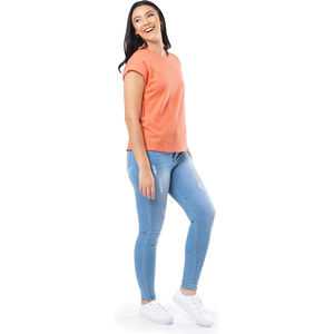 <b>Women</b>’s Everyday Wear T-Shirt Soft Touch Cotton Crewneck Tee Private Label Ready - Product Image 6