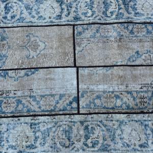 Alfombra de 2.8x7.3 pies, Alfombra Turca, Alfombra con Estampado Animal Azul - Product Image 5