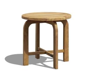 Table d'appoint extérieure en teck massif - Étanche et durable, empilable pour hôtels, restaurants, hôpitaux et salles à manger - Product Image 1