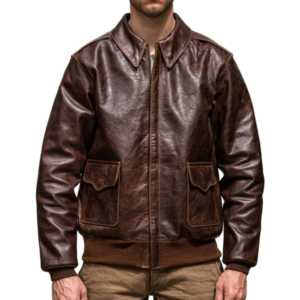 Chaqueta de Cuero Genuino de Oveja y Vaca, Transpirable, Estilo Vintage, para Hombre, Resistente al Viento, Otoño, Sialkot - Product Image 1