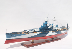 แบบจำลองเรือแบทเทิลคาร์โรไลน่าเหนือ (BB-55) ทำจากไม้ทำด้วยมือและเรซิ่นสำหรับตกแต่งบ้านและของขวัญสไตล์งานฝีมือ - Product Image 6