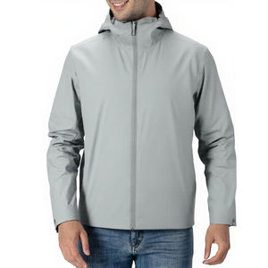 Chaqueta Cortavientos Unisex Personalizable de Otoño, Ligera, Impermeable, Deportiva, con Capucha, Diseño de Parches, Talla Grande XL, para Correr - Product Image 1