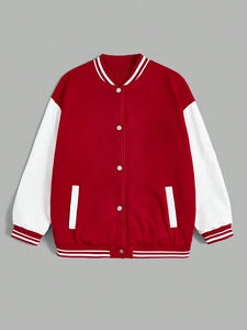 Chaqueta Varsity de Mujer de Alta Calidad Hecha a Medida, con Detalles de Lana y Piel de Oveja, Forro de Algodón, Diseño Estampado, Acabado Invernal, Corte Regular - Product Image 6