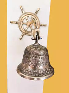 Elegant Antique Brass Golden Temple Bell Outdoor <b>Home</b> <b>Decor</b> <b>Gift</b> Item - Product Image 2