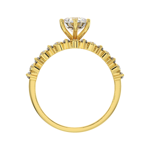 2023 recién llegados 10K Real Gold & CZ Stone Anillo de mujer Trending Party Jewelry del fabricante de Vietnam - Product Image 4