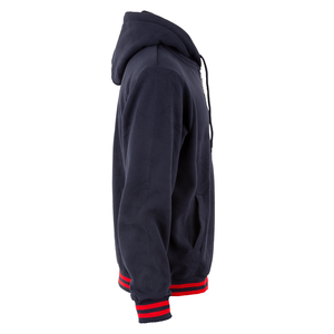 เสื้อมีฮู้ดแนวสตรีทแบบลำลองสำหรับผู้ชายผ้าคอตตอนผสมซิปสำหรับฤดูหนาวพิมพ์ลายพัฟ - Product Image 6