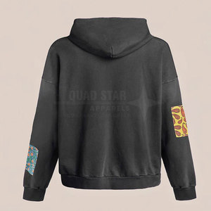 เสื้อฮู้ดผู้ชายแบบเย็บปะติดสำหรับผู้ใหญ่เสื้อฮู้ดผ้าปะต่อสำหรับฤดูหนาว - Product Image 5