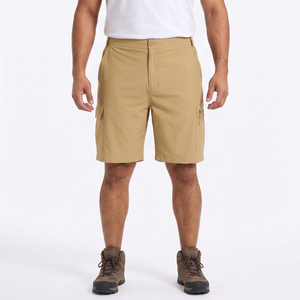Unisex Quick Dry Hiking Shorts Custom OEM Label Polyester Cargo Style for Outdoor Trekking - Product Image 1