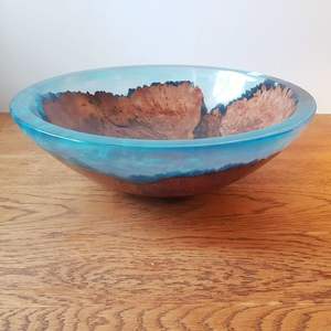 Latest Handmade Epoxy Resin Wooden Dinnerware <b>Bowl</b> Eco-Friendly Hotel or Restaurant Use for <b>Mixing</b> or Serving - Product Image 6