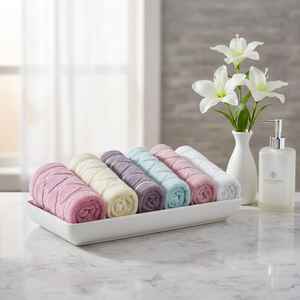 Lot de serviettes de cuisine 100 % coton turc à séchage rapide, 30x50cm, 550 GSM, motif velours absorbant, fabriqué en Turquie - Product Image 5