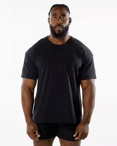 T-shirt de sport en polyester/coton respirant et à séchage rapide de haute qualité pour hommes, 220 grammes, écologique, pour la salle de sport - Product Image 3