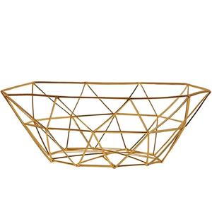 Bol de service à fruits en métal doré fait à la main Cage métallique décorative pour hôtels et restaurants pour mariages usage domestique vente en gros - Product Image 3