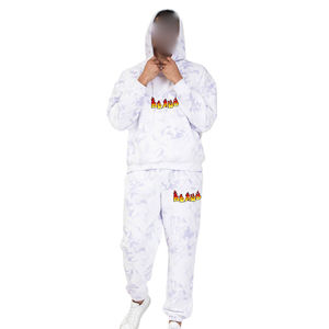 OEM sur mesure 100% coton survêtement deux pièces jogging chaleur piste veste ensembles pour hommes survêtement deux pièces survêtement hommes - Product Image 3