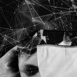 Sweat à capuche unisexe 3D Galaxy Print Polyester Cotton Material Plain Dyed Techniques avec grandes poches pour adolescents hommes femmes - Product Image 6