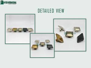 Tiradores de cajón en forma de pirámide de latón, tirador de armario, herrajes para muebles, fabricantes a granel, pulido - Product Image 6