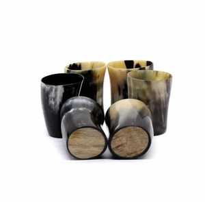 ถ้วยเขาควายทำด้วยมือแก้วใส่เครื่องดื่มวัวแก้วทรงเขาวัวแก้วไวกิ้งแก้วสำหรับปาร์ตี้และปิ้งเครื่องดื่ม KOI - Product Image 2