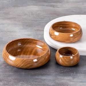 Qualité d'exportation hautement poli personnalisé fabriqué à la main en bois naturel bol de service bol à salade ustensiles de cuisine décor à la maison 100 pièces - Product Image 5