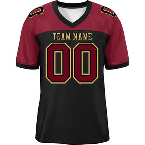 Ropa de calle Clubwear Ropa deportiva urbana Camisetas de fútbol americano OEM Logotipo de impresión de sublimación de malla de poliéster transpirable de secado rápido - Product Image 1