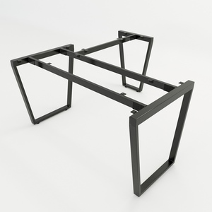 Pieds de table trapézoïdaux en forme de L HCTC016 140x150cm, assemblage requis - Product Image 1