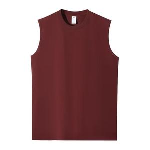 Camiseta sin mangas para hombre holgada de cuello redondo con músculos deportivos en blanco de fabricante personalizado de alta calidad - Product Image 1