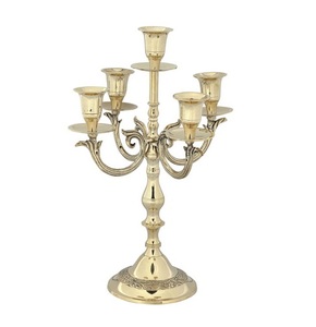 Disponible Candelabro de metal de la mejor calidad Portavelas hecho a mano para bodas en casa Decoración de Navidad y fiestas. - Product Image 5
