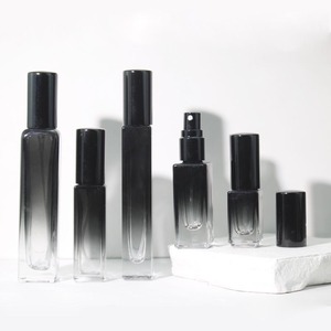 Flacone Spray per Profumo da Uomo Ricaricabile in Vetro Nero Sfumato Quadrato 3ml/5ml/10ml/15ml - Vendita all'Ingrosso - Product Image 5