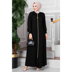 New Season Women Winter Islamic <b>Clothing</b> Abaya Dress Kaftan Tunic Dubai Muslim Islamic Fashion <b>Turkish</b> Made Islamic Dresses - Product Image 5