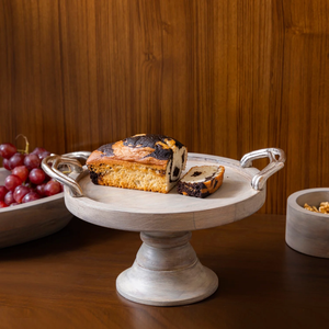 2025 Hot Selling Wooden <b>Serving</b> Platter Stand Dinnerware Pedestal <b>Serving</b> Wooden <b>Bowl</b> - Product Image 2