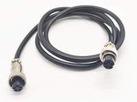 Connecteur M8 mâle-femelle durable, 3/4/5 broches, droit ou à angle droit, pour câble de capteur, qualité industrielle, PVC, automobile