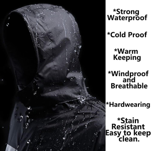 ชุดเสื้อแจ็กเก็ตมีฮู้ดกางเกงสำหรับผู้ใหญ่กันน้ำปรับแต่งโลโก้ได้2025ได้ตามต้องการ - Product Image 3