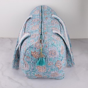 Sac de voyage décontracté en coton matelassé fait main avec fermeture éclair, sac de sport de luxe, grande capacité, durable, essentiel pour les voyages des femmes - Product Image 5