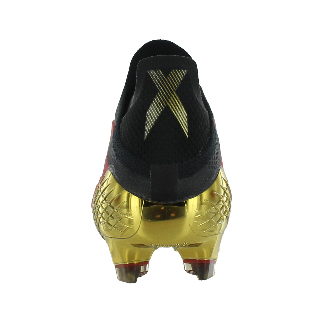 For X Speedflow+ Firm Ground Unisex Football Shoes Vivid Red/Gold