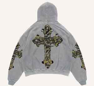 Sweat à capuche en coton pour hommes fabriqué sur mesure production en vrac de haute qualité polaire chaude matériel d'usine oem gym hiver mode - Product Image 6