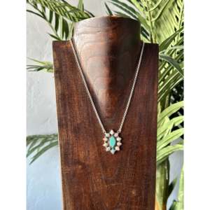 Southwest Handmade Multi Stone Sterling Silver Cluster <b>Necklace</b>-<b>Fashion</b> <b>Layered</b> Jewelry - Product Image 2