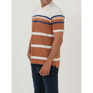 Polo AIVAR Confort Coupe Classique Motif Rayé Uni Tissu Tricoté de Haute Qualité Grandes Tailles - XL à 6XL Idéal Golf et Été - Product Image 3