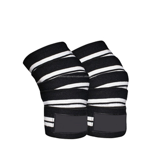 Bandes de compression élastiques durables pour le genou, attelle réglable pour l'entraînement sportif, accessoires de fitness pour la salle de sport, genouillères - Product Image 6