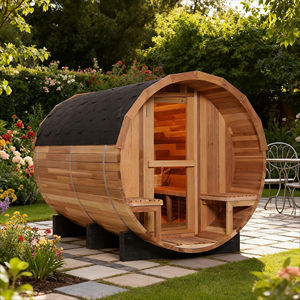 Sauna en cèdre rouge canadien, stock entrepôt US, sauna extérieur en bois naturel à vendre - Product Image 1